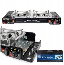 Genway PLATINET CAMPING COOKING STOVE 2 BURNER BLACK [46135]