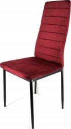 Krzesło tapicerowane VALVA LINE VELVET BURGUNDY OUTLET