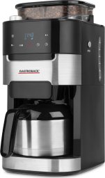 Gastroback Grind & Brew Pro Thermo, Drip coffee maker, 1 L, Coffee beans, Ground coffee, Built-in grinder, 850 W, Black, Stainless steel