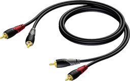 Kabel Procab RCA (Cinch) x2 - RCA (Cinch) x2 20m czarny (CLA800/20)
