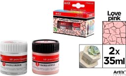 Teka Farba akrylowa różowa 35ml + środek tworzący