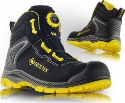 LIVERPOOL 8010-S7L FO SR  - Trzewiki ochronne skórpodobny materiał mikrofibra kompozytowy podnosek podszewka membrana GORE-TEX podeszwa PU/TPU - SR, odporna na olej napędowy, antypoślizgowa 40