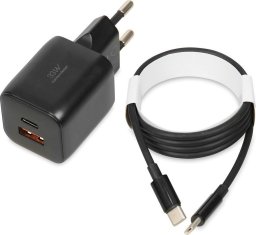 Ładowarka iBOX C42B 1x USB-A 1x USB-C 3 A (ILUC42B)