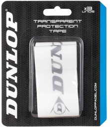Padel racket protective tape DUNLOP 3 pcs, transparent
