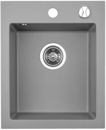 Sink BRENOR RIGO, gray, 40.5 x 48.5 cm