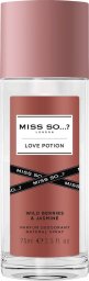 MISS SO? London Love Potion Dezodorant perfumowany dla kobiet w naturalnym sprayu 75 ml