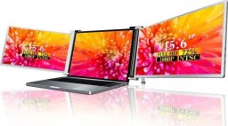 Extralink Smart Life S9 15.6" | Przenośne monitory do laptopa | 2 monitory, IPS, 1920x1080