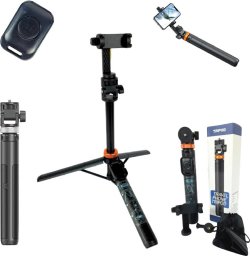 Selfie Stick + Statyw do telefonu 2w1 z pilotem 149cm