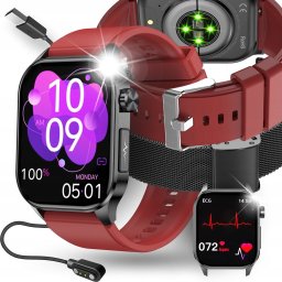 SMARTWATCH DLA SENIORA KARDIOWATCH GLUKOZA EKG TĘTNO HRV CIŚNIENIE ROZMOWY