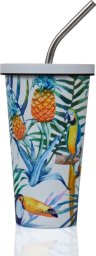 Kubek termiczny ze słomką Casno Gloomy 510 ml tucan