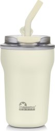 Kubek termiczny ze słomką Majestic Sport Hoody 420 ml biały