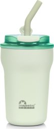 Majestic Sport Kubek termiczny ze słomką Hoody 420 ml zielony