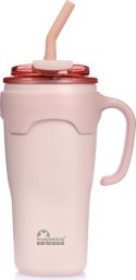 Kubek termiczny ze słomką Majestic Sport Jelly 650 ml różowy