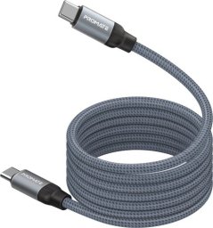 Kabel USB Promate USB-C - USB-C 1.2 m Szary (6959144065205)