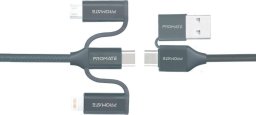 Kabel USB Promate USB-C - Lightning 1.2 m Czarny (6959144046037)