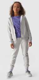 Bluza dziewczęca 4F F1315 jasny szary r 140