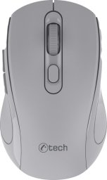 C-TECH myš Dual mode, bezdrátová, 1600DPI, 6 tlačítek, šedá, USB nano receiver