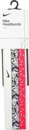 Opaski na włosy Nike Headbands 3 szt. biała, czarna, różowa N0002560114OS