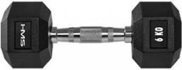 HMS Hantel Hex Pro gumowany 1 x 6 kg