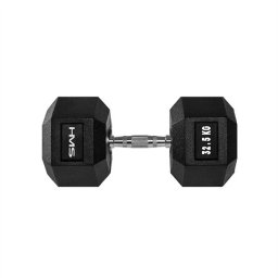 HMS Hantel Hex Pro gumowany 1 x 32.5 kg