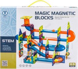 DK Klocki Magnetyczne, Tor Kulkowy Dla Kulek 96 Elementów Kulodrom