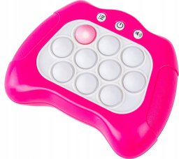 Pegaz Toys Zabawka Gra Elektroniczna Antystresowa Pop IT Sensoryczna, Wypychanka, Pad, Kontroler RÓŻOWY