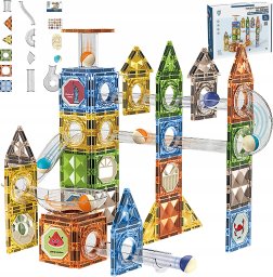 ProNice Klocki Magnetyczne Konstrukcyjne TOR KULKOWY 91 El. Kulodrom