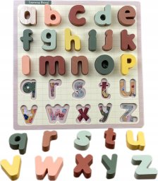PUZZLE DREWNIANE EDUKACYJNE ALFABET ZKB-2053