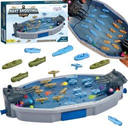 Woopie WOOPIE Gra Zręcznościowa "Bitwa Morska" Statki 3D Wyrzutnia Kulek