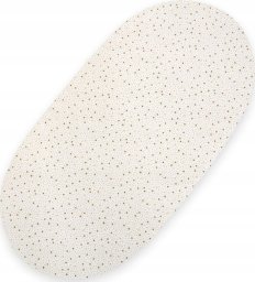 Prześcieradło bawełniane do kosza Mojżesza Boho wózka gondoli 75x35 cm - Mini gwiazdki złote