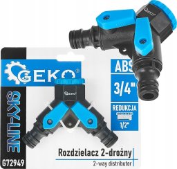 Bradas Rozdzielacz 2-drożny 3/4" z redukcją 1/2" i dwoma zaworami - wyjściami 1/2" SKY-LINE (120)