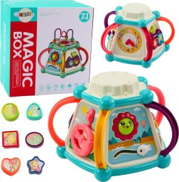 LeanToys Multifunkcyjna Kostka Edukacyjna Sorter 7w1 Światła Dźwięki LEAN Toys