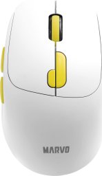 Mysz bezprzewodowa, Marvo M809W, bia�a, optyczna, 1600DPI