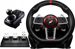 FLASHFIRE ES900R - Kierownica 900 PC/PS4/Xbox/Switch + 3 pedały, 6 biegów