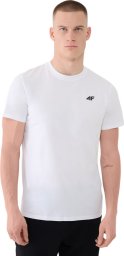 Koszulka męska 4F M2256 biała 4FWMM00TTSHM2256 10S XL
