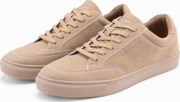 Monochromatyczne buty męskie w stylu streetwearowym  piaskowe V1 OM-FOTL-0183 44