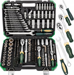 Zestaw narzędzi 216+6el. 1/4", 3/8", 1/2" (8-22mm)