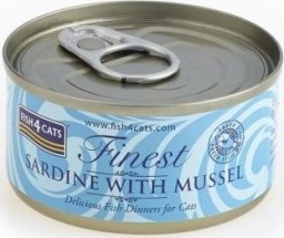 Fish4Cats Finest Sardynka z Omułkiem Zielonym 70g