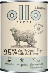 Ollo Puppy Umami Woł. żwacze z Kaczą Wątrobą 400g