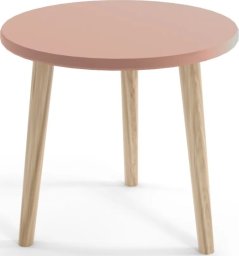 Stolik kawowy LEBEL 67x67 różowy MELIMEBLE