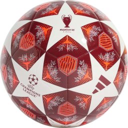 Piłka nożna adidas UCL Club 24/25 Knockout Stages czerwono-biała JH1284 4