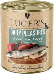 Karma mokra dla psa Luger's Daily Pleasures z dorszem, makrelą, pomidorem i ryżem brązowym 800 g