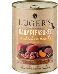 Lugers Karma mokra dla psa Luger's Daily Pleasures z sercami z kurczaka i marchewką 400 g