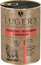 Lugers Karma mokra dla psa Lugers jagnięcina i wołowina z burakiem 400 g