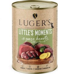 Lugers Karma mokra dla psów małych ras Luger's Little's Moments z sercami z gęsi, ziemniakiem i brokułem 400 g