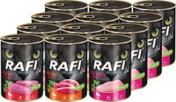 Rafi Mokra karma dla kotów dorosłych Cat mix 12 x 400 g