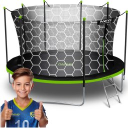 NeoSport Trampolina ogrodowa 14ft/435cm z siatką wewnętrzną i drabinką