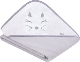 UVIE Okrycie kąpielowe termofrota 100x100 szary Kotek
