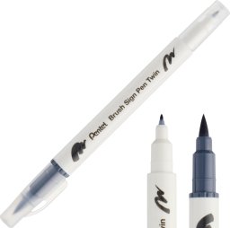 Pisak Brush Pentel Dwustronny Jasno Szary SESW30C-T112