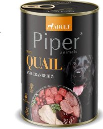 Piper Mokra Karma dla psa Piper Animals z przepiórką i żurawiną 400 g